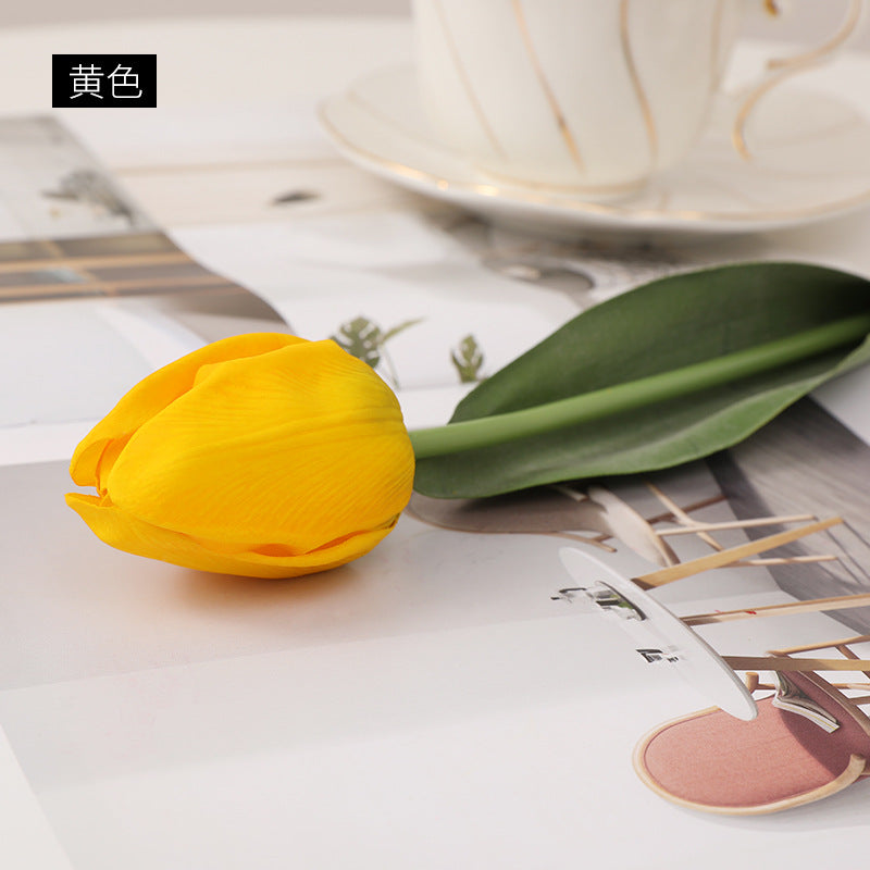 ヴィンテージ　チューリップの額　大型サイズ イエロー TULIP STEM YELLOW RT 71 CM